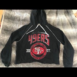 SF 49er crop sweatshirt